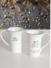 Porcelain 25 Anniversary Mug , Set of 2 With Gift Box